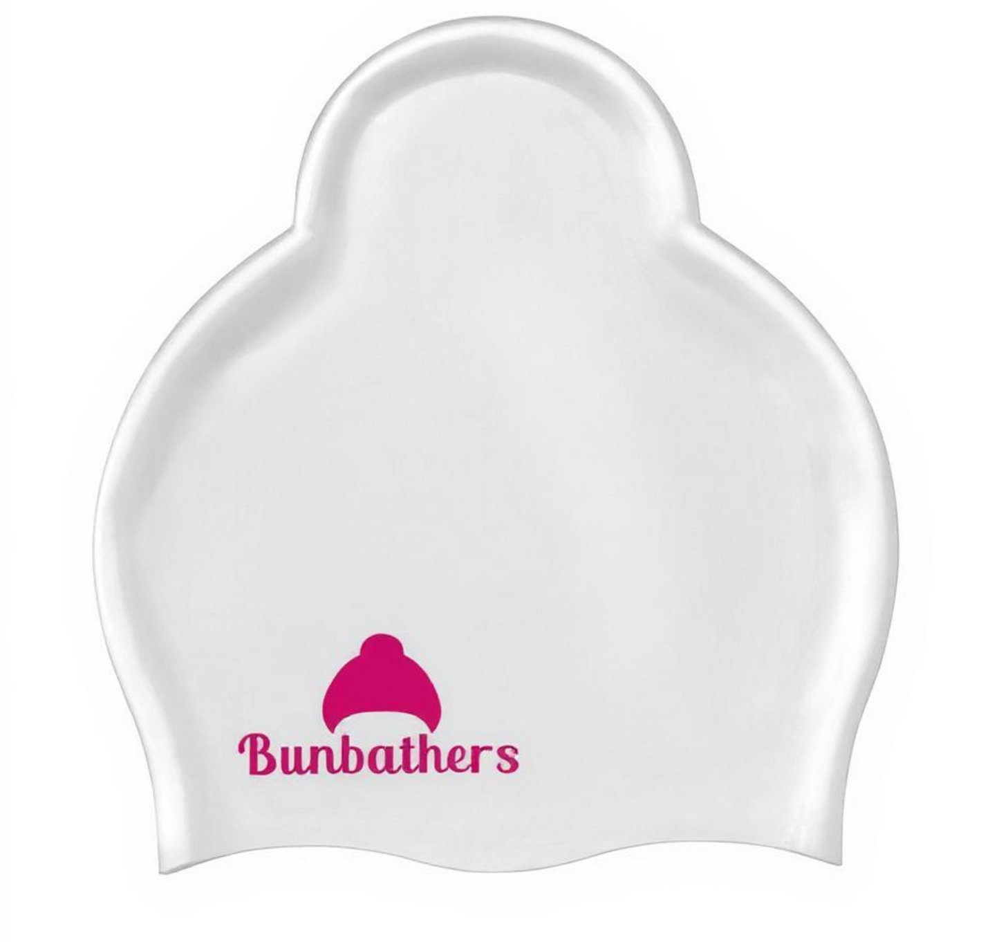 Pink swim cap that keeps long hair dry and chlorine-free, ideal for artistic swimming | Bunbathers